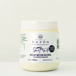 Yogurt Batido Natural sin azúcar agregada 100% vacas jersey